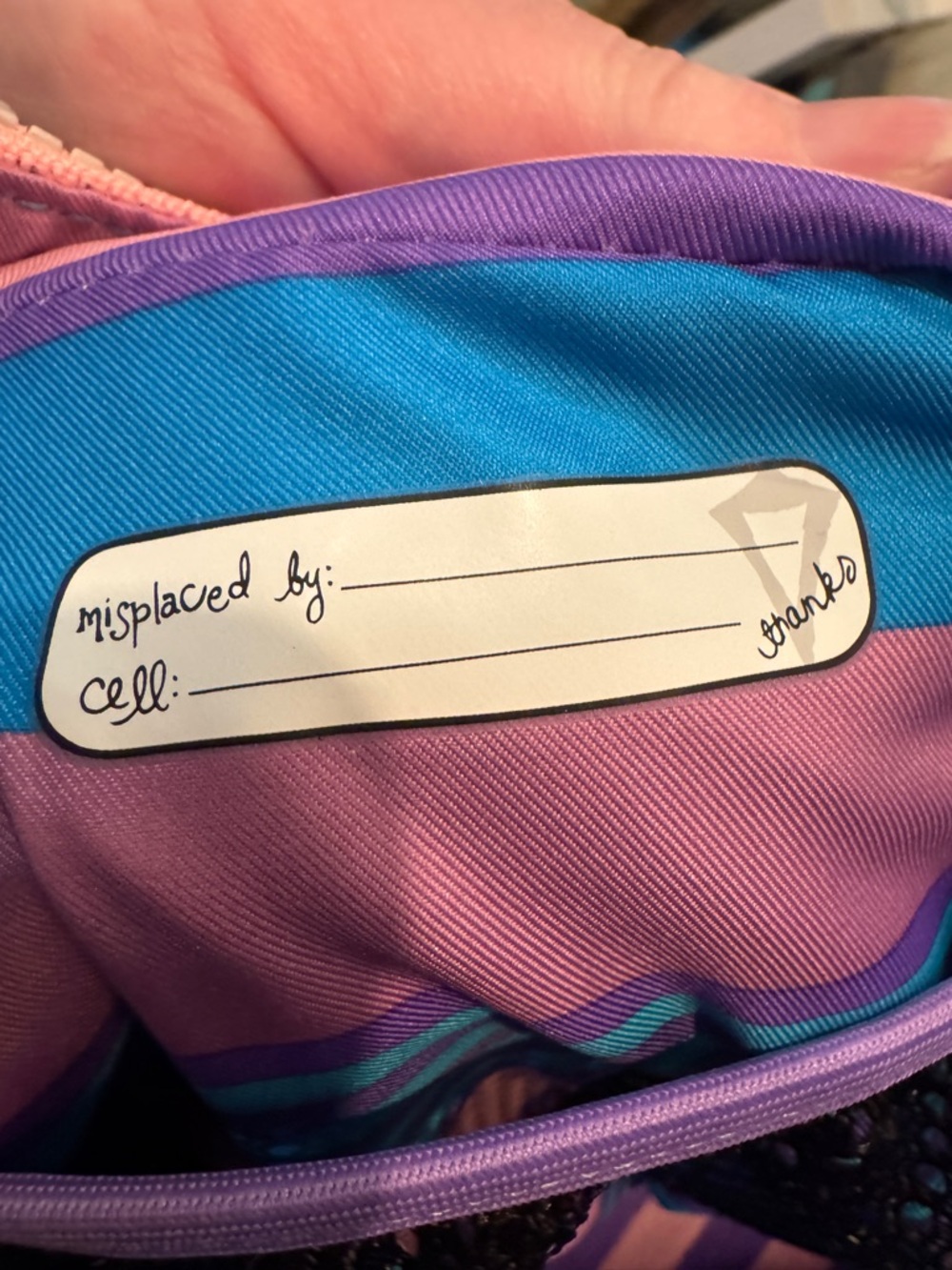ivivva by Lululemon "Got Game" duffle bag. dark purple color with pink strap - Picture 10 of 12